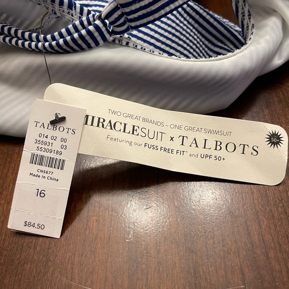 NWT MIRACLESUIT® V-NECK TANKINI - SEERSUCKER - Picture 7 of 9